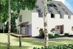 LUMINA House – pokrycie dachu blachą firmy Plannja