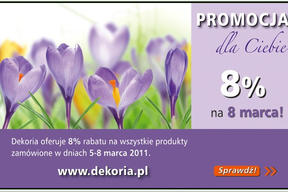 8% na 8 marca od Dekorii!