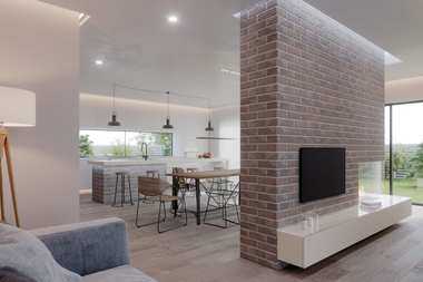 Klinkier we wnętrzach - galeria