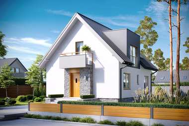 5 świetnych projektów domów na wąską działkę
