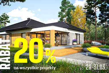 20% RABATU na każdy projekt domu - skorzystaj z promocji!