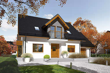 Prosty i tani sposób na piękną elewację – 5 projektów domów z tynkiem dekoracyjnym 