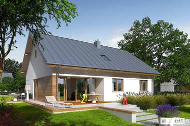 Projekt domu z możliwością adaptacji poddasza