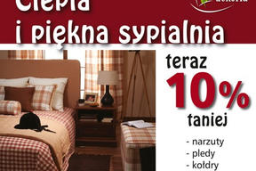 Ciepła i piękna sypialnia teraz 10% taniej