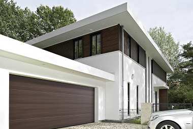 Duragrain - nowe wzory powierzchni bram garażowych.   Hörmann oferuje więcej możliwości aranżacji otoczenia domu