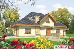 Architekt radzi: Projekt na działkę z wejściem od południa - "Dobrochna"