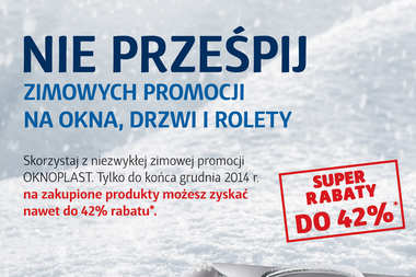 Więcej ciepła w domu z OKNOPLAST