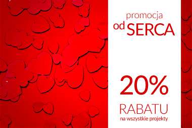 20% RABATU na każdy projekt domu - PROMOCJA od serca 