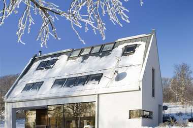 Ciepły i energooszczędny dom zimą