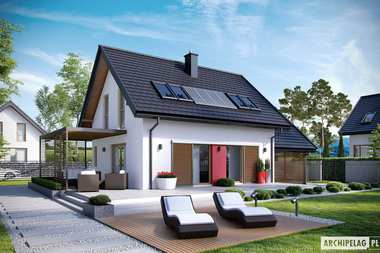 TOP 7 – najciekawsze projekty domów z wiatą garażową