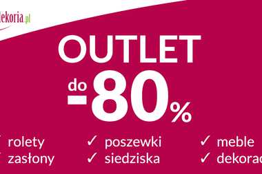 Tekstylia i dodatki -80% taniej