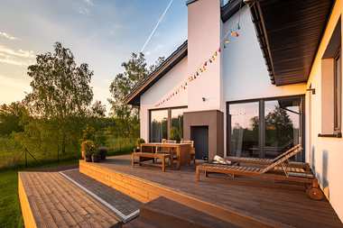 Oświetlenie na tarasie