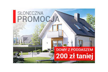 SŁONECZNA PROMOCJA – domy z poddaszem 200 zł taniej!