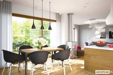 WNĘTRZA-INSPIRACJE – projekt domu Riko III G2 – w harmonii z ogrodem 