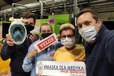 VELUX wspiera akcję społeczną #MaskaDlaMedyka
