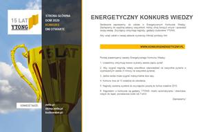Sprawdź się w Energetycznym Konkursie Wiedzy