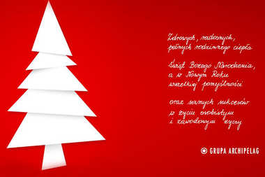 Magicznych Świąt życzy Grupa ARCHIPELAG