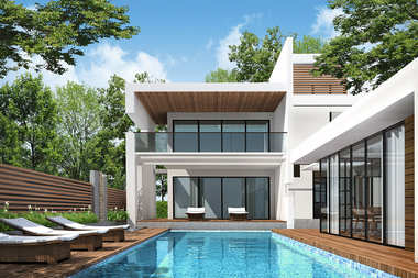 Elewacja z paneli kompozytowych