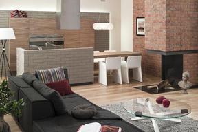 Cegła we wnętrzu – efekt murowany