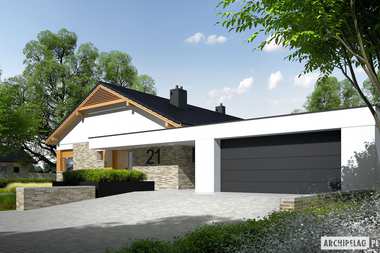 7 najpopularniejszych projektów z garażem dwustanowiskowym
