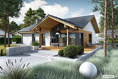 Nowoczesny dom parterowy Mini 4 w. II – zakochasz się w tym wnętrzu!