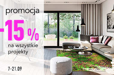 15% RABATU na wszystkie projekty domów! 