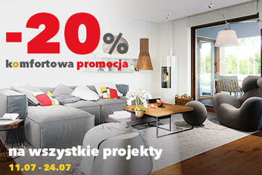 20% RABATU na wszystkie projekty domów! 