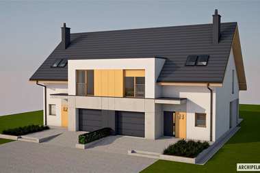 Gotowy projekt nowoczesnego bliźniaka - nowość w ofercie 