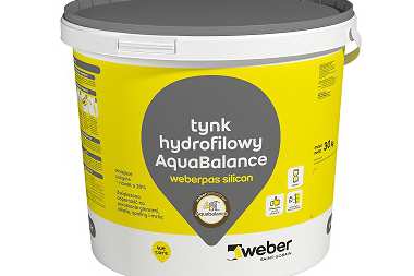 Efekt, który widać latami. Nowy tynk webepas silicon AquaBalnce od marki Weber. 