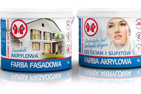 Nowe, wysokowydajne FARBY Z MOTYLKIEM - “Do ścian i sufitów” oraz “Farba fasadowa”.