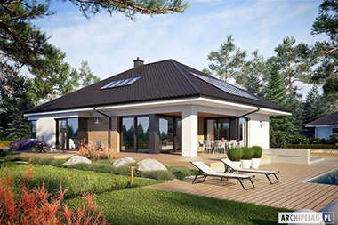 Projekty domów z poddaszem do późniejszej adaptacji i garażem dwustanowiskowym