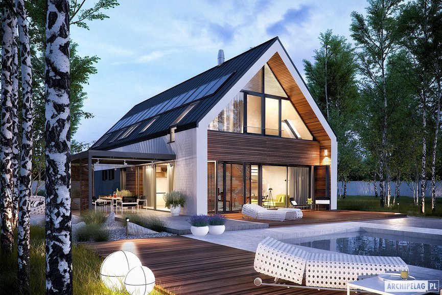 Wizualizacja projektu domu EX 19 G2 ENERGO PLUS