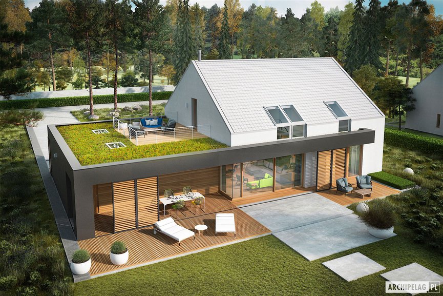 Wizualizacja projektu domu EX 18 G2 ENERGO PLUS