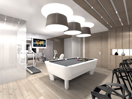 przykład aranżacji piwnicy (pomieszczenie rekreacyjne) - Edek G2 01