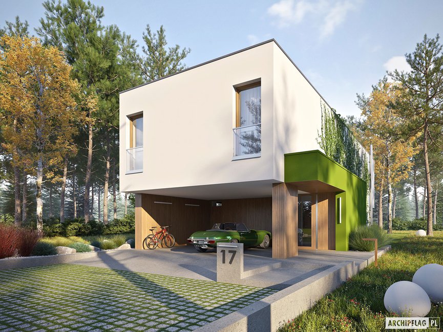 Wizualizacja projektu domu EX 17 W2 ENERGO PLUS