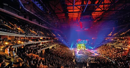 W Time Warner Cable Arena odbywa się corocznie ok. 150 imprez
