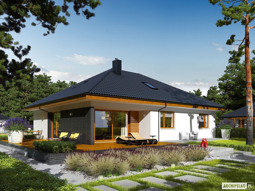 Wizualizacja projektu domu Astrid (mała) II G2
