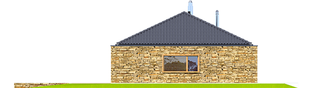 Projekt domu EX 8 G2 (wersja B) soft - elewacja prawa