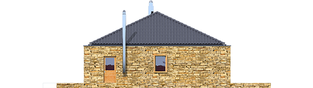 Projekt domu EX 8 G2 (wersja B) soft - elewacja lewa