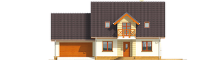 Projekt domu Marina G2 - elewacja frontowa