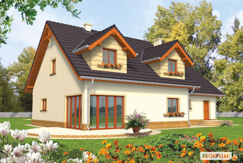 Projekt domu Marina G2 - wizualizacja ogrodowa