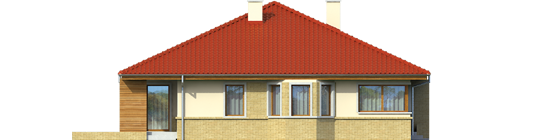 Flori - Projekt domu Flori - elewacja lewa