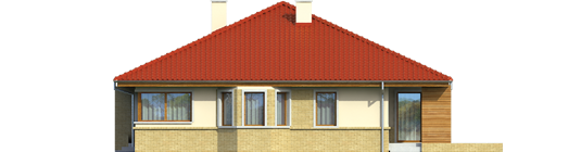 Flori - Projekt domu Flori - elewacja lewa