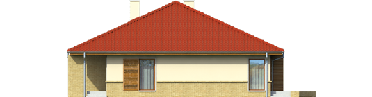 Flori - Projekt domu Flori - elewacja prawa