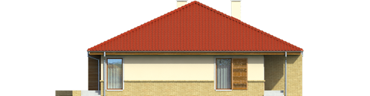 Flori - Projekt domu Flori - elewacja prawa