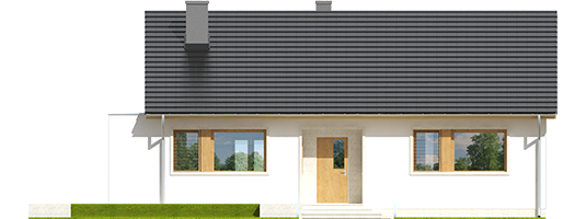 Emi - Projekty domów ARCHIPELAG - Emi - elewacja frontowa