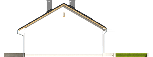 Emi - Projekty domów ARCHIPELAG - Emi - elewacja prawa