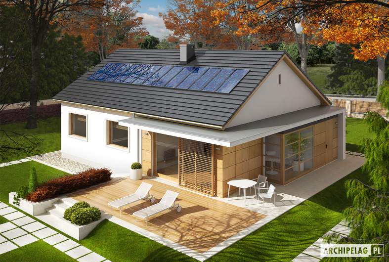 Projekt domu Emi - Projekty domów ARCHIPELAG - Emi - widok z góry