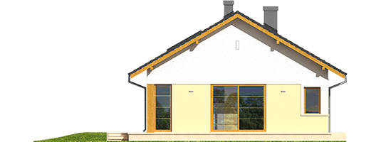 Karmela II - Projekty domów ARCHIPELAG - Karmela II - elewacja lewa