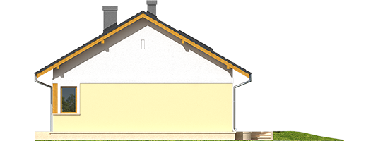 Karmela II - Projekty domów ARCHIPELAG - Karmela II - elewacja prawa